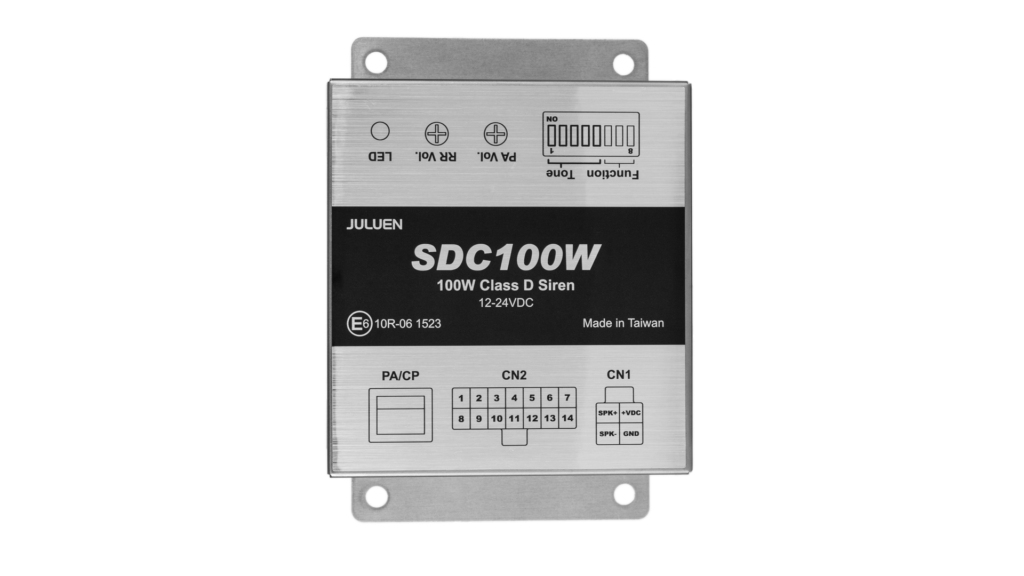 Ultra-low profile LED Beacon with 2 independent warning modes, ECE R10 & ECE R65 Class 1, 16 LEDs, clear or coloured lenses, 12 warning patterns, 12~24VDC. Available in amber.