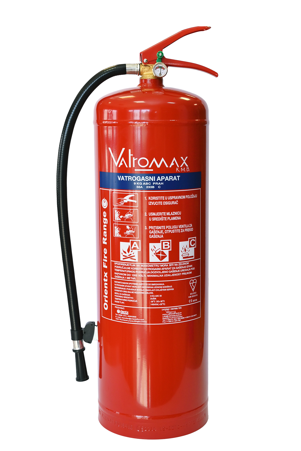 Vatrogasni aparat P-9, 9KG