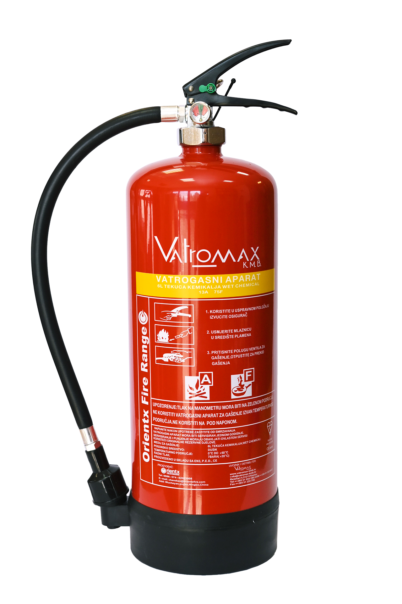 Vatrogasni aparat F-klasa, 6KG
