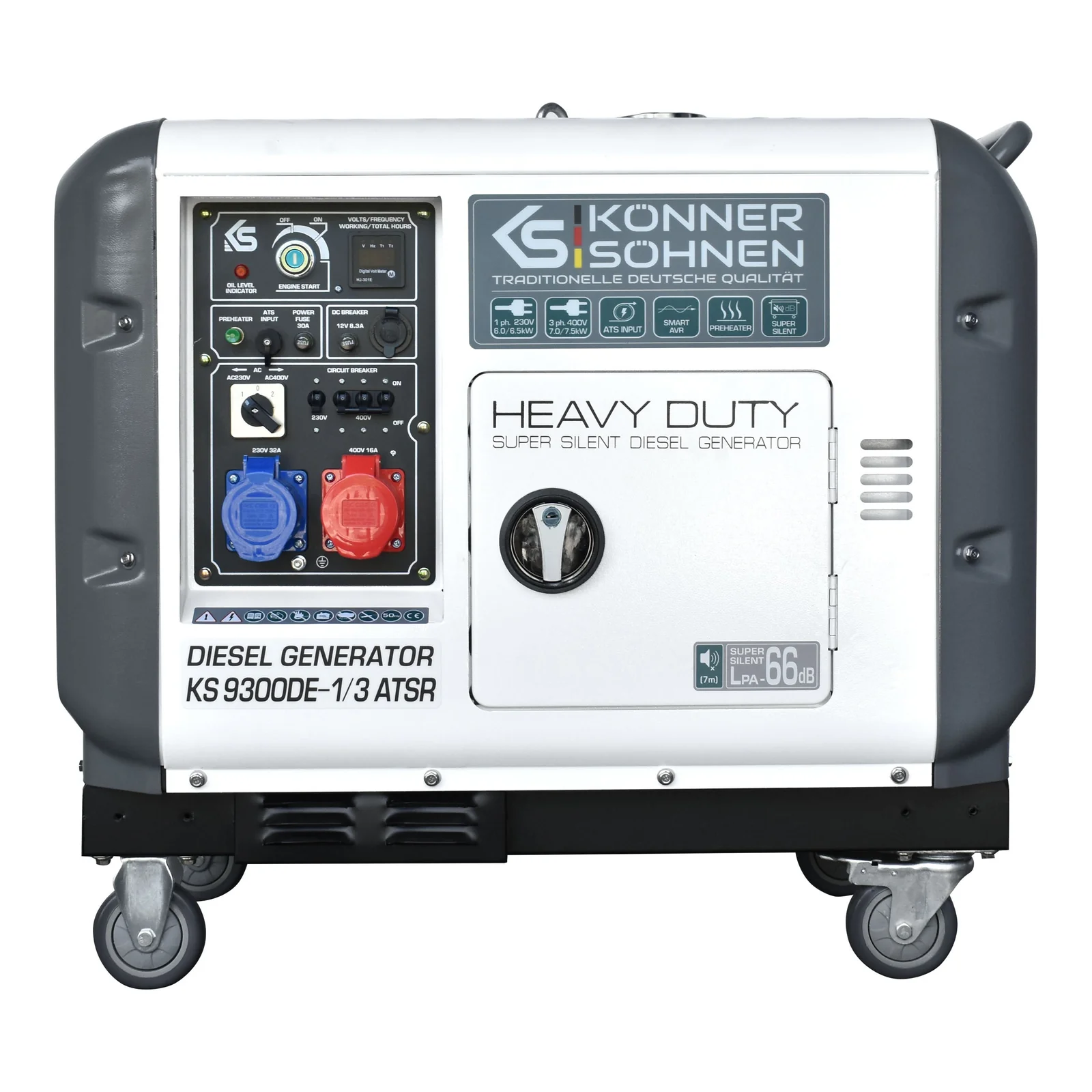 Diesel generator “Könner & Söhnen” KS 9300DE-1/3 ATSR (EURO V) 6.5 kW 7.5kW